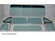 1954 Chevy-GMC Truck Glass Kit With Vent Window Assemblies With Posts, Door Glass In Channel, Small Back Glass-Grey Tint With Shade Band