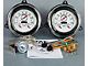 1954 Chevrolet Truck New Vintage USA Woodward Series 2 Gauge Kit - 3 in 1 Gauges - Programmable 140 MPH Speedometer with Oil Pressure / Water Temp. - Tachometer with Battery and Fuel - White