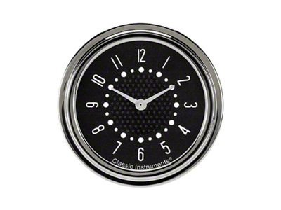 Classic Instruments 1955-1956 Chevy Classic Instruments Clock Bel Era 3 Black, 2 5/8