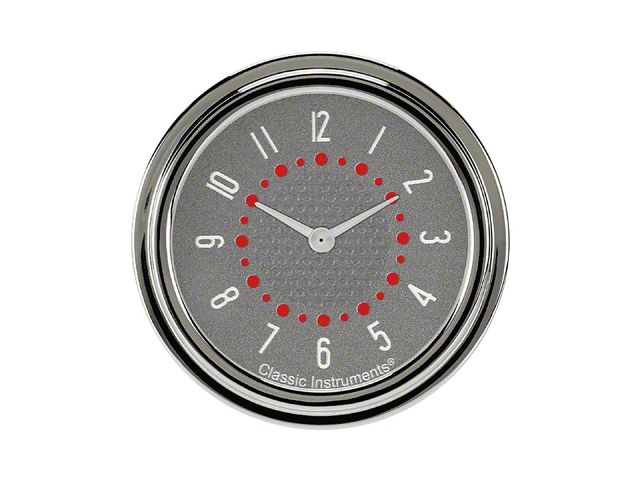 1955-1956 Chevy Classic Instruments Clock Bel Era 3 Gray, 2 5/8