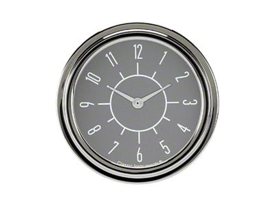 Classic Instruments 1955-1956 Chevy Classic Instruments Clock Six Pack Gray, 2 5/8