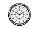 1955-1956 Chevy Classic Instruments Clock Six Pack White, 2 5/8