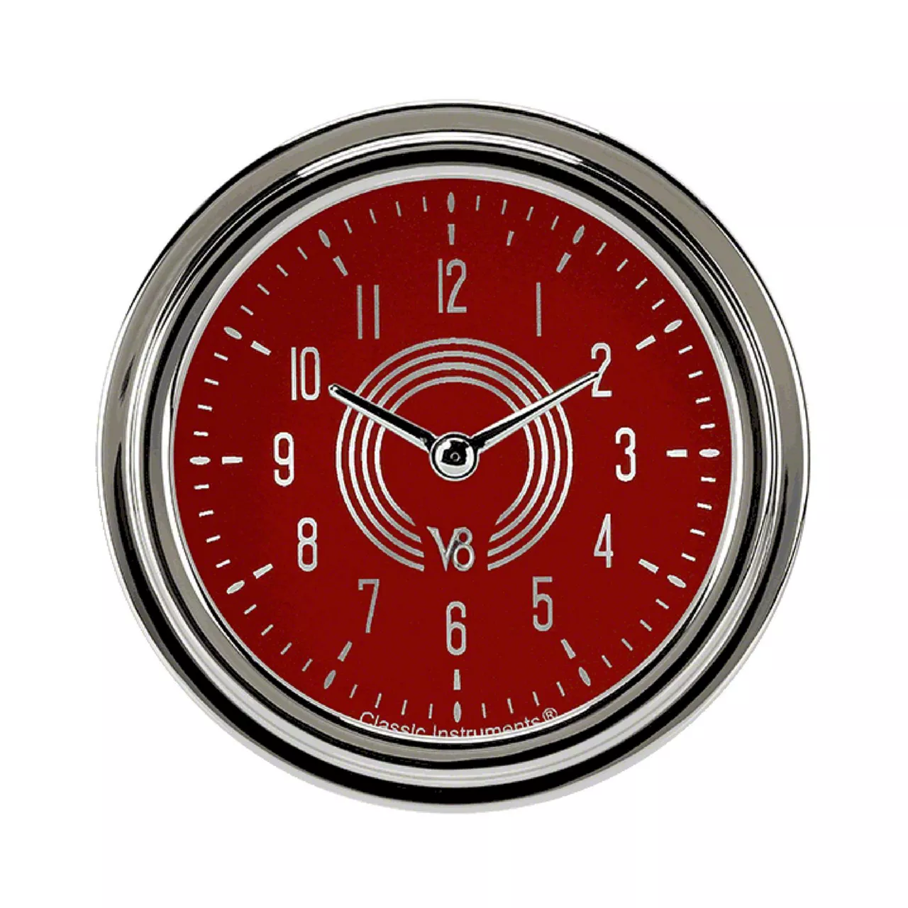 Classic Instruments Clock Button Classic Instruments Ecklers Classic Instruments Clock V8 Red Steelie, 2 ...