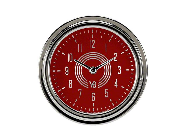 Classic Instruments Clock Button Classic Instruments Ecklers Classic Instruments Clock V8 Red Steelie, 2 ...