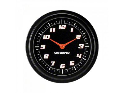 Classic Instruments 1955-1956 Chevy Classic Instruments Clock Velocity, Black, 2 5/8