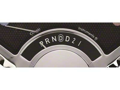 Classic Instruments 1955-1956 Chevy Classic Instruments Gear Selector W/ Overdrive, Black