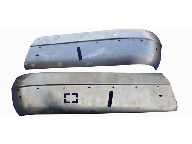 Chevy Lower Seat Shell, For 2-Dr Bnch Seat, Pair, 1955-1956