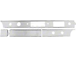 1955-1956 Ford Thunderbird Dash Trim Kit, 4 Pieces, Engine-Turned Aluminum