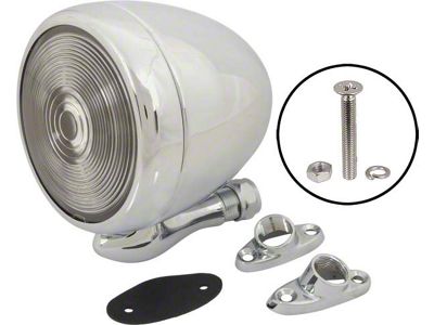 1955-1956 Ford Thunderbird Dummy Spotlight, Chrome, Nonfunctional