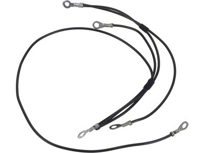 1955-1956 Ford Thunderbird Instrument Ground Jumper Wire, PVC Wire, 5 Terminals