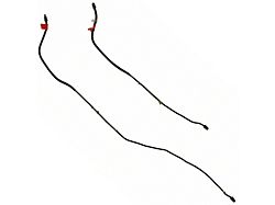 1955-1956 Ford Thunderbird OEM Steel Rear Axle Brake Line Set, 2 Pieces (Rear Drum Brakes)