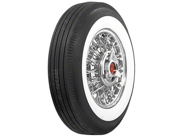 1955-1956 Ford Thunderbird Tire, 670 X 15, 2-11/16 Whitewall, Tubeless, US Royal