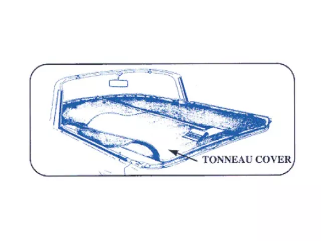 1955-1956 Ford Thunderbird Tonneau Cover, White