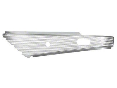 1955-1956 Ford Thunderbird Upper Door Trim Panel, Left, Hole For Power Window Switch, Aluminum