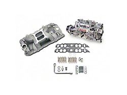 2063 Single-Quad RPM Air-Gap Manifold and Carburetor Kit for Oval Port Big Block (55-57 150, 210, Bel Air, Nomad)