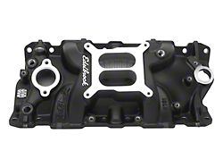27013 Performer EPS Black Intake Manifold for Small Block (55-57 150, 210, Bel Air, Nomad)