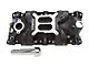 1955-1957 Chevy 27033 Performer EPS Black Intake Manifold for Small Block Chevy With Oil Fill Tube