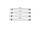 1955-1957 Chevy 4404 Chrome Valve Cover Hold-Down Tabs Small Block Chevy 4-Pack