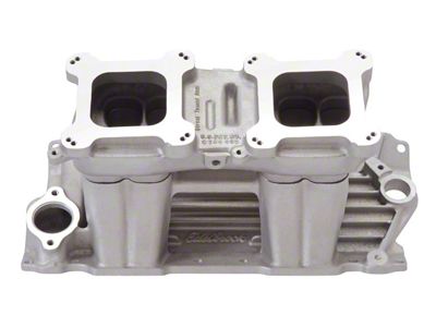 1955-1957 Chevy 7110 Street Tunnel Ram Intake Manifold Complete Manifold - Base and Top Small Block
