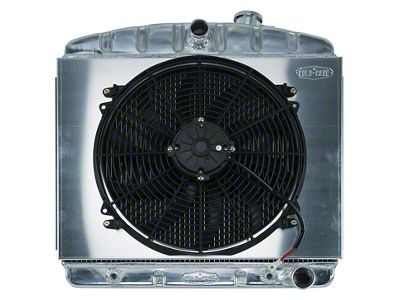 Tri-5 Perfom Radiator,2-Row,V8 Position, WFan 55-57