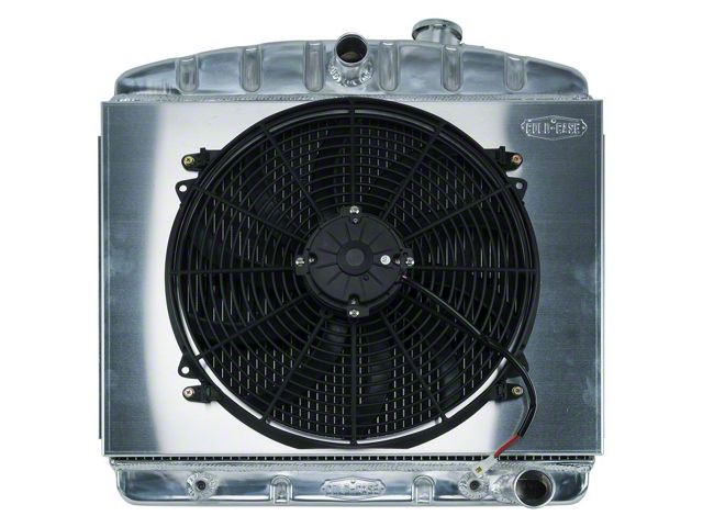 Tri-5 Perfom Radiator,2-Row,V8 Position, WFan 55-57