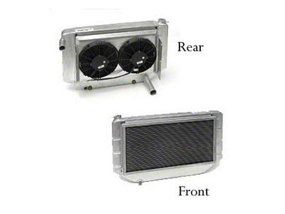 ComboUnit CrossFlow Radiator; 2-Row (55-57 150, 210, Bel Air, Nomad)