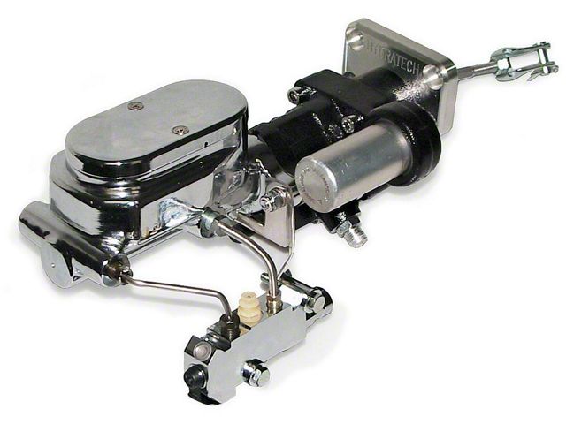 1955-1957 Chevy Hydratech Brake System With Chrome Dual Master Cylinder And Proportioning Valve