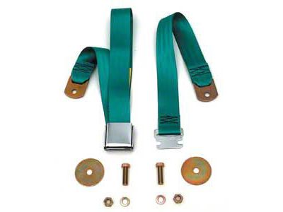 1955-1957 Chevy Seat Belt Rear Medium Turquoise