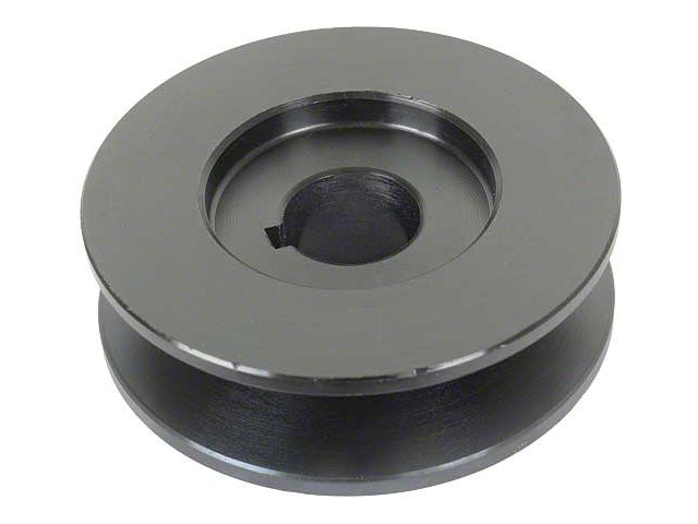 Powermaster 1955-1957 Ford Thunderbird 1/2 PowerGen Pulley, Powder Coated Black