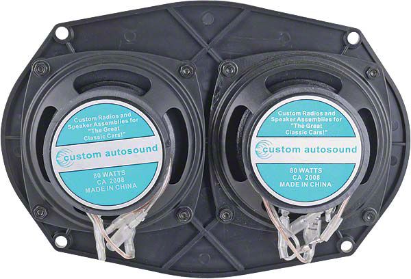 Custom Autosound 据置型スピーカー　USA Custom Autosound Ecklers In-Dash Dual Speaker; 6x9-Inch 1006 (55