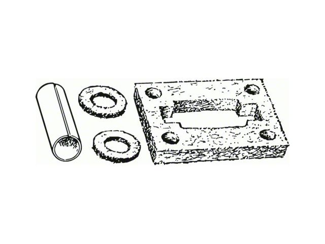 1955-1957 Ford Thunderbird Body To Frame Insulator Kit