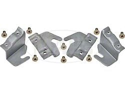 1955-1957 Ford Thunderbird Fender Skirt Bracket Set, 4 Brackets & Mounting Screws