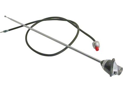 1955-1957 Ford Thunderbird Front Mounted Radio Antenna, Exact Reproduction