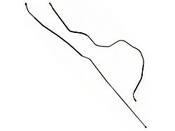 Front To Rear Fuel Line, 2-Piece, 5/16 OEM Steel (55-57 Ford Thunderbird)