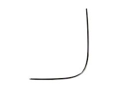 Hard Top Left Rear Moulding (55-57 Ford Thunderbird)