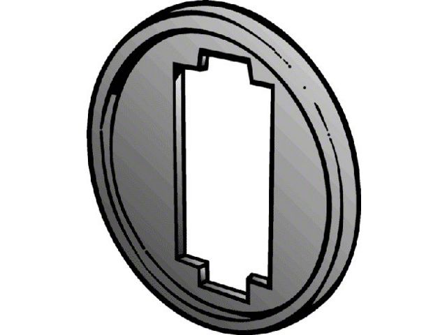 1955-1957 Ford Thunderbird Power Window Switch Bezel Gasket, Right, For Single Type Switch