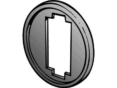 1955-1957 Ford Thunderbird Power Window Switch Bezel Gasket, Right, For Single Type Switch