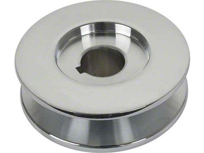Powermaster 1955-1957 Ford Thunderbird PowerGen Replacement Pulley for 1/2 Belt, Chrome