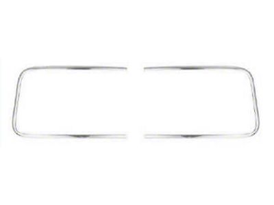 1955-1957 Ford Thunderbird Rear Window Moulding Set, Complete, Stainless Steel