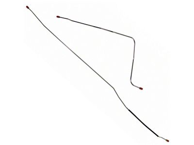 1955-1957 Ford Thunderbird Stainless Steel Front to Rear Brake Line Kit Front Section , 2 Pieces