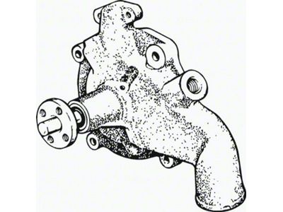 1955-1957 Ford Thunderbird Water Pump, New, Includes Pump To Spacer Gasket