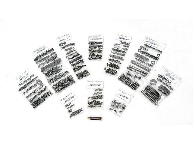 Hex Head Bolt Kit,Cameo Bed,Stainless Steel,55-58