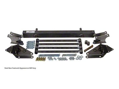 1955-1959 Chevy Truck 2nd Series Rear stainless steel 4-Link includes bars brackets coil-over crossmember - Heidts RB-110-SS