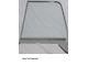 1955-1959 Chevy-GMC Truck Door Glass Assembly With Chrome Frame-Grey Tinted Glass, Left