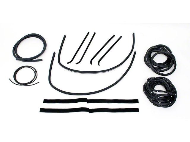 1955-1959 Chevy-GMC Truck Complete Weatherstrip Seal Kit -Small Rear Glass Without Stainless Steel Molding