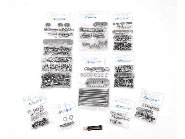 Button Head Bolt Kit,S/S,Longbed,Stepside,55-59