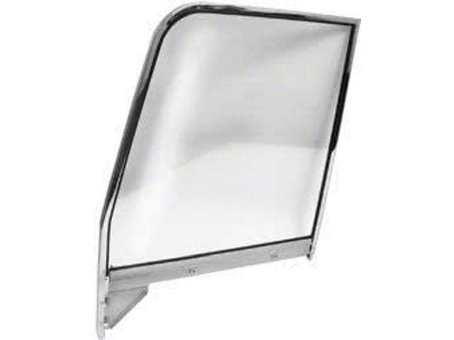 Frame Chrome Door Window With Glass,Right,55-59