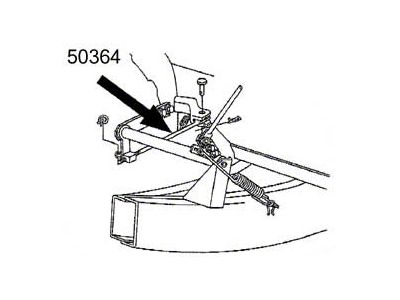 1955-1962 Corvette Clutch Fork Push Rod (Convertible)