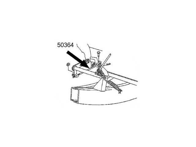 1955-1962 Corvette Clutch Fork Push Rod (Convertible)