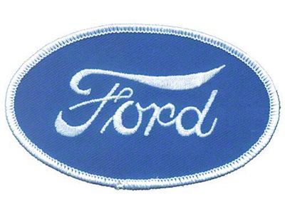 1955-1966 Ford Thunderbird Cloth Patch, Oval Ford Script Emblem